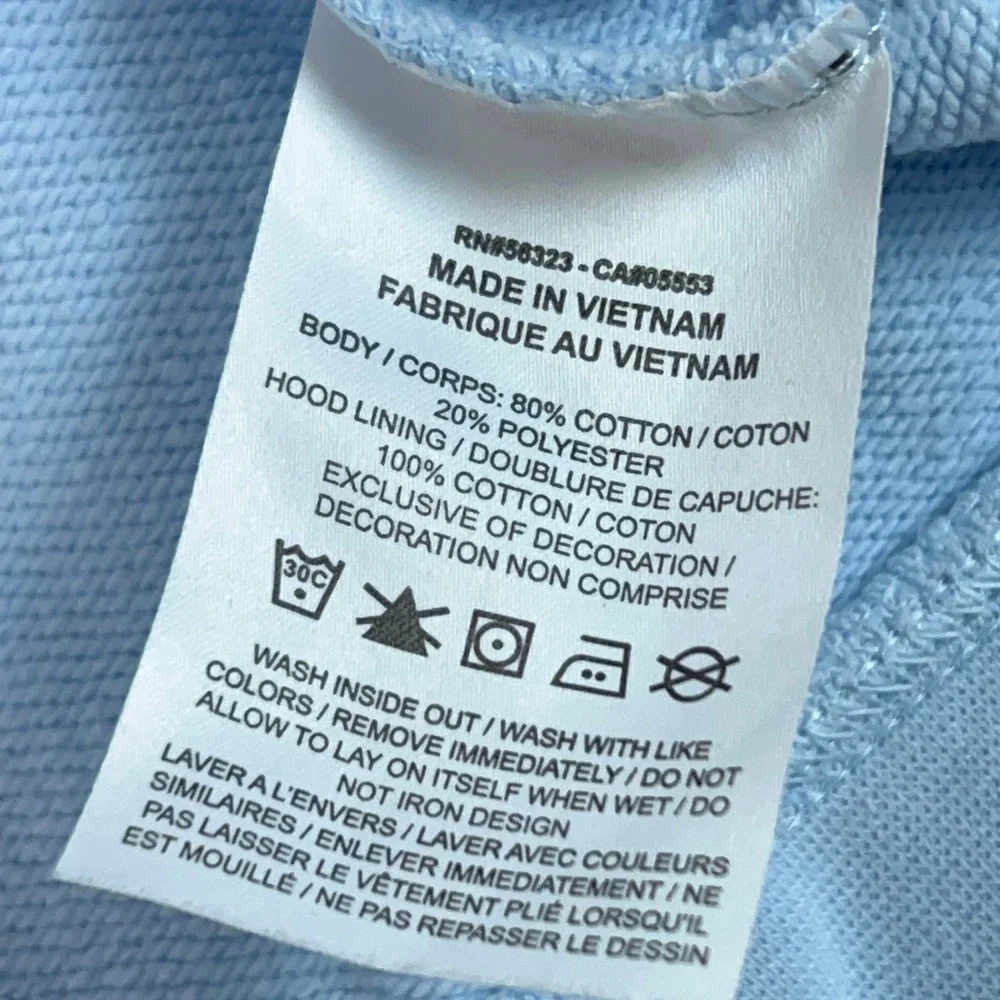Nike Hoodie Mens Large Blue Pullover Fleece Sweatshirt Logo Club Sportswear Top